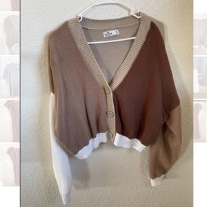 Hollister Color Block Cardigan